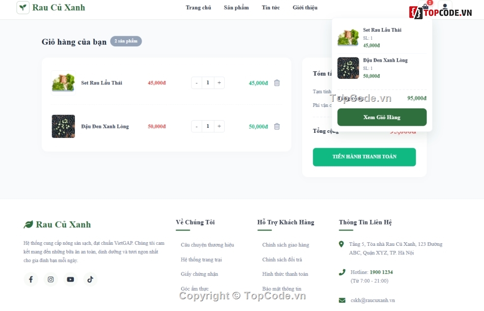 Website bán rau,bán rau củ,rau củ